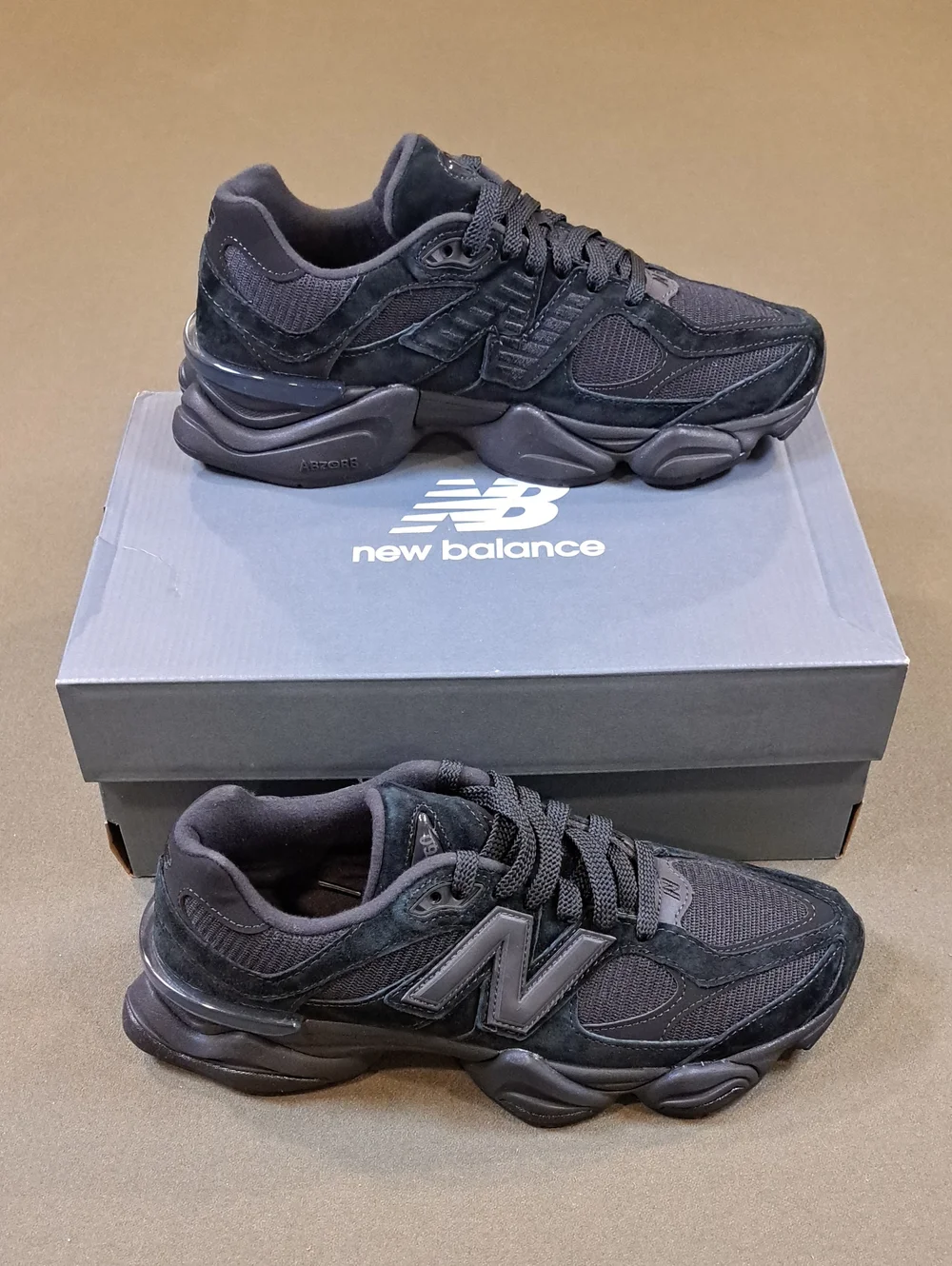 New Balance 9060 Sneakers - Color: Black/Black - Size: Unisex - M 9.5, W 11 D